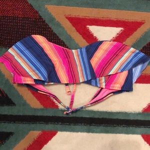 Serape neon bikini top
